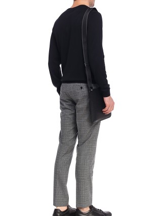 Серые брюки BOSS: фото 2 - Invogue